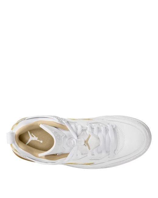 Nike White Paneled Hightop Sneaker