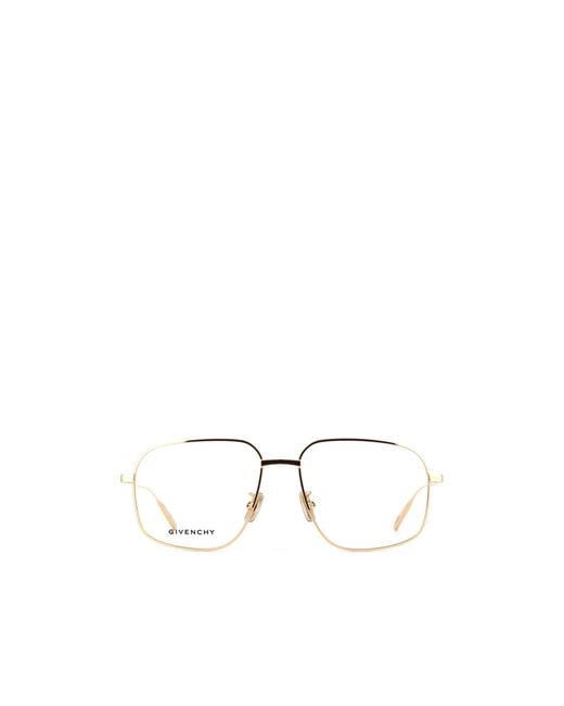 Givenchy White Eyewear Aviator Frame Glasses for men