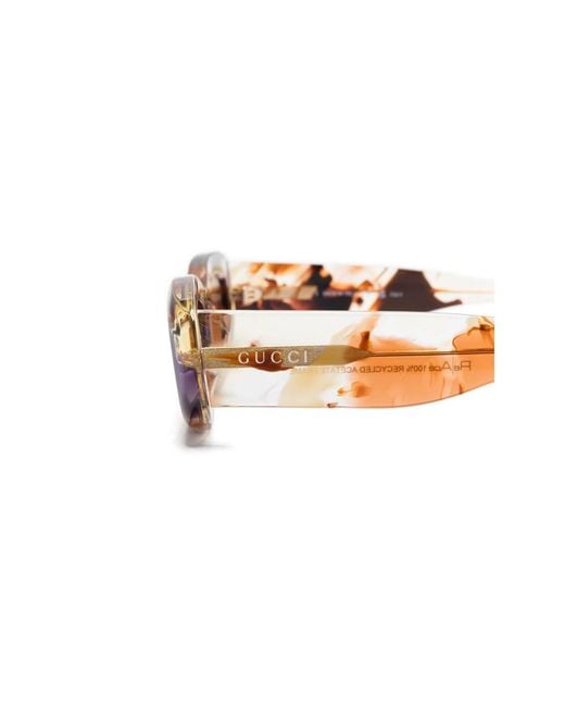 Gucci Multicolor Oval Frame Sunglasses