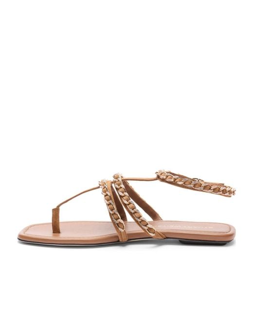 Stuart Weitzman Brown Soluxe Crystal Sandal