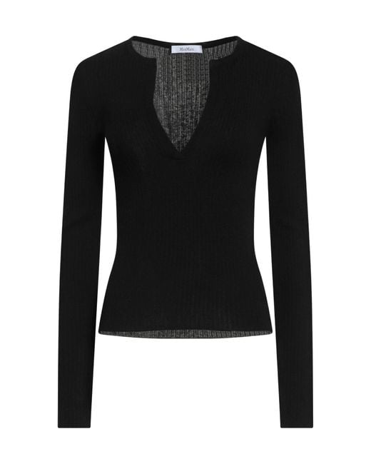 Max Mara Black Plain Colour Jumper