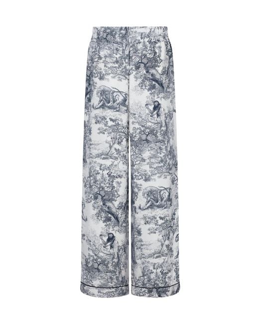Dior Gray Iviera Chez Moi Pants