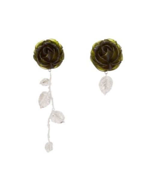 Magda Butrym Multicolor Floral Drop Earrings
