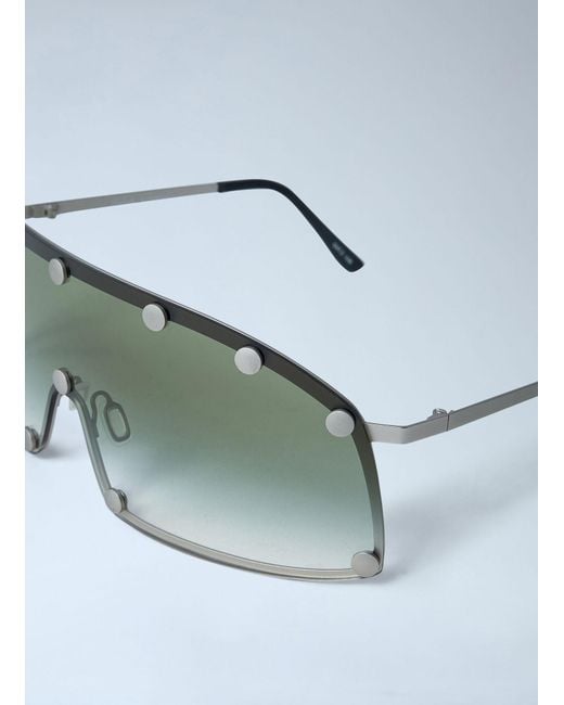 Rick Owens Green Full Frame Sunglasses for men