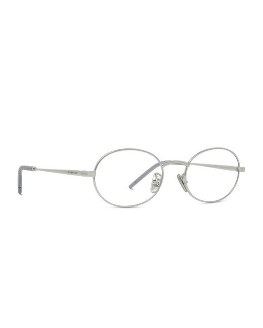 Givenchy White Eyewear Oval Frame Glasses