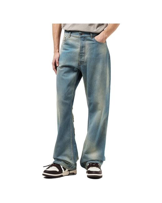 Off-White c/o Virgil Abloh Blue Solid-Color Casual Pants for men