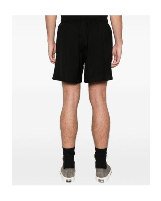 Amiri Black Elastic Waist Shorts for men