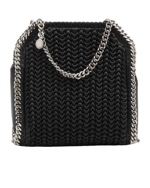 Stella McCartney Black Mini Falabella Link Tote Bag