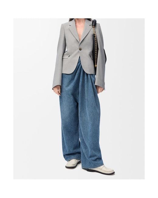 Loewe Blue Draped Jeans