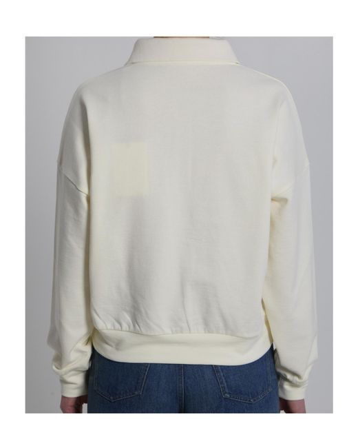 The Row Gray Corzas Polo Sweatshirt