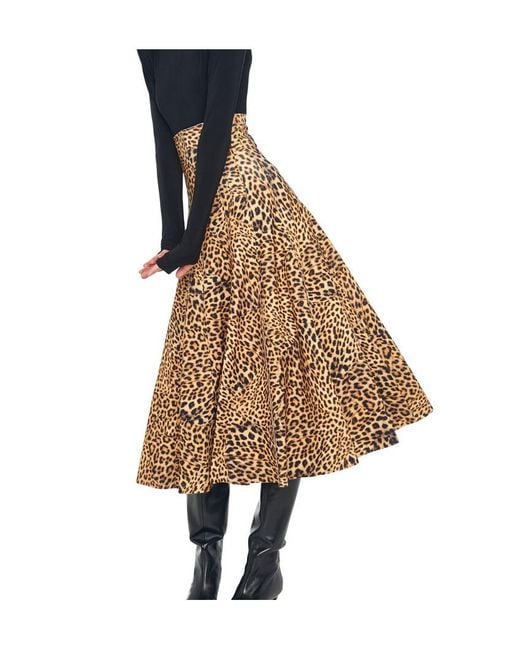 Norma Kamali Natural Midi Skirts