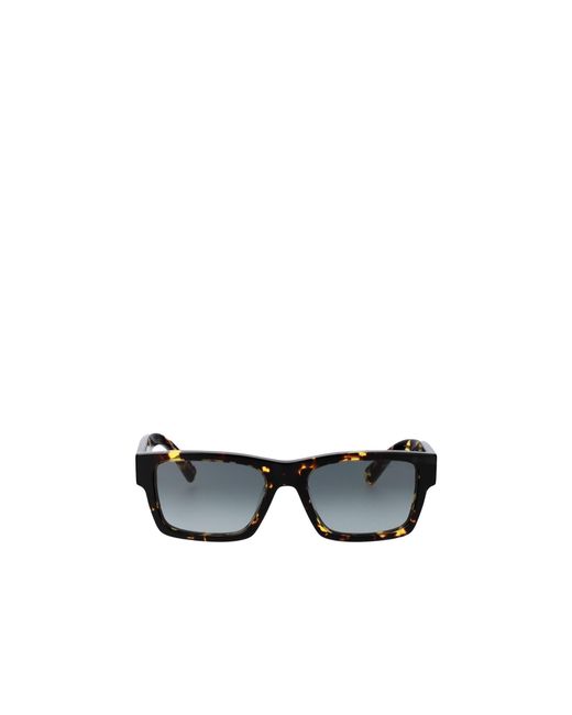 Prada White Eyewear Rectangular Frame Sunglasses for men