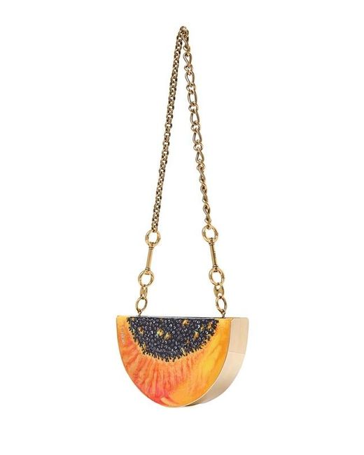 Chloé Orange Chloé Tropicus Papaya Minaudière Shoulder Bag