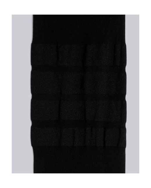 Thom Browne Black Sheer Knee-High Socks