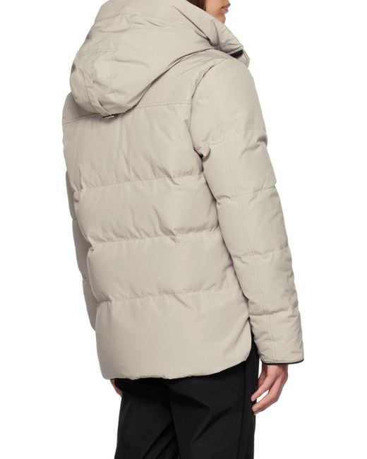 Canada Goose Gray Macmillan Hooded Down Jacket for men