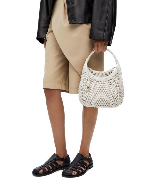 Loewe White Diamond Hobo Bag