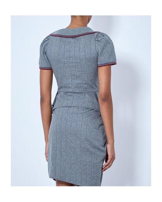 Vivienne Westwood Blue Monday Pinstriped Top