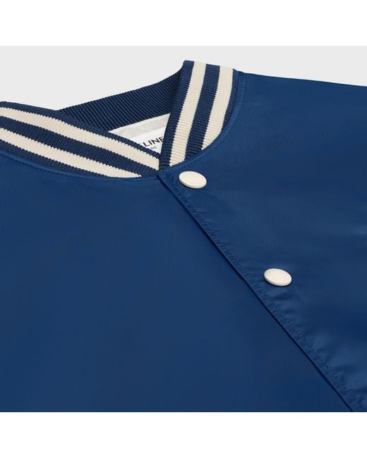 Céline Blue Loose Teddy Jacket for men