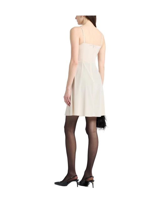 Dolce & Gabbana Natural Solid Color Slip Dresses