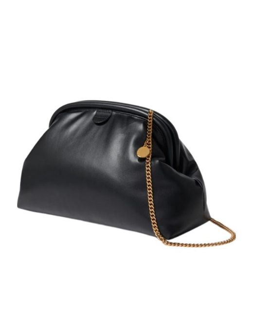 Stella McCartney Black Chain Frame Shoulder Bag