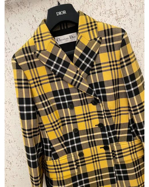 Dior Yellow Fitted Jacket