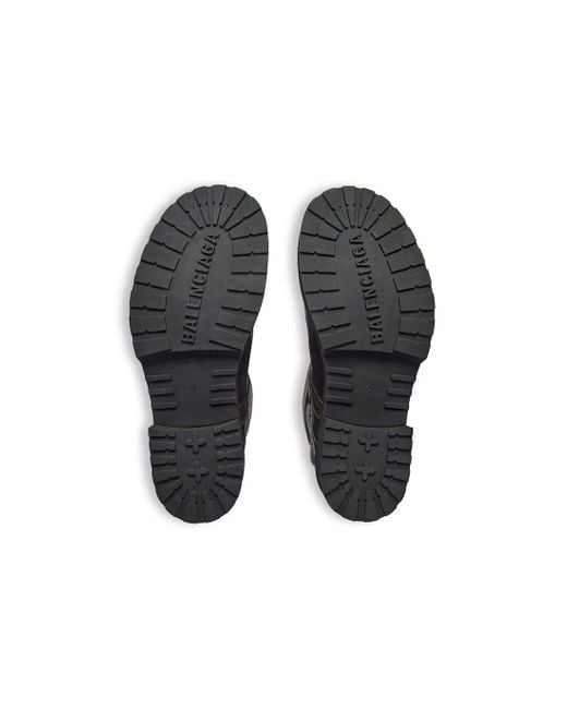 Balenciaga Black Venom Buckled-Strap Boots for men