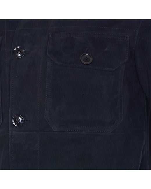 Tom Ford Blue Long Sleeved Buttoned Jacket for men