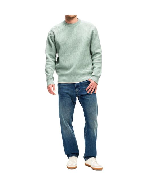 Boss Green High-Neck Long-Sleeve Knit Sweater for men