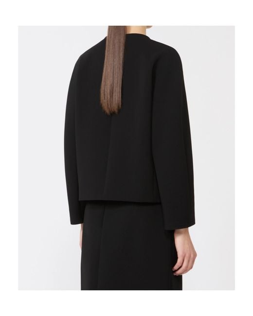 Max Mara Black Mstombrosa Double-Breasted Jacket