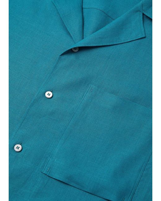 Loro Piana Blue Federico Shirt for men