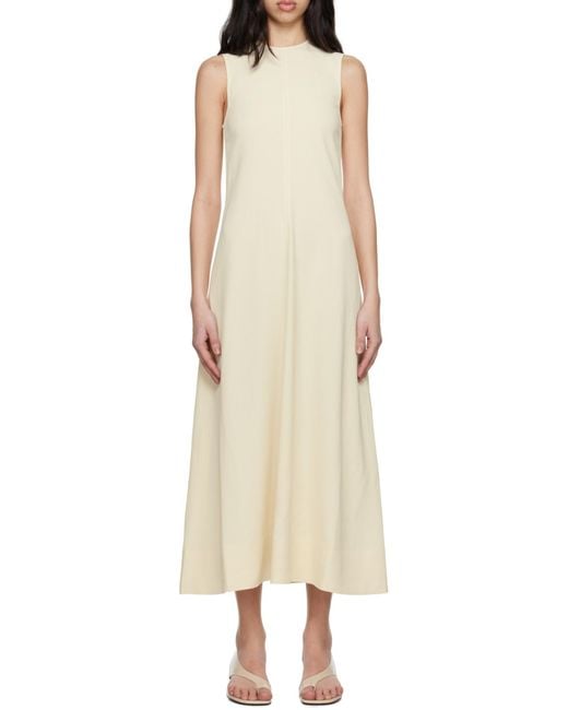Totême White Sleeveless Maxi Dress