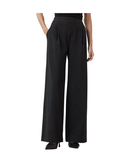AllSaints Black Aleida Pinstripe Pants
