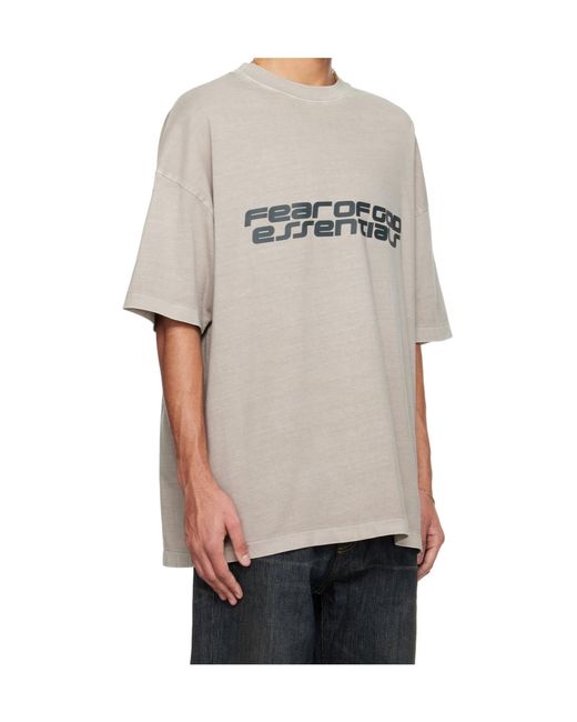 Fear Of God Gray 90S Crewneck T-Shirt for men