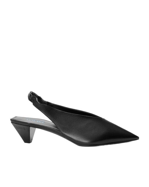 Loewe Black Origami Cubic Slingback