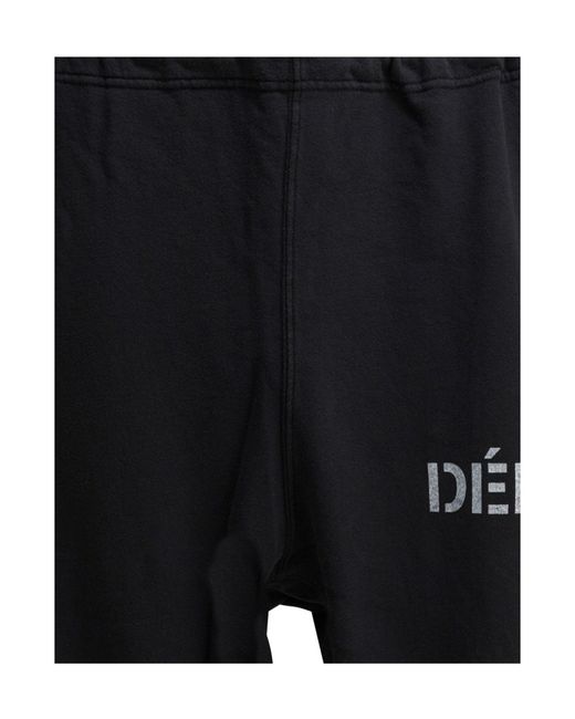 GALLERY DEPT. Black Logo Wide-Leg Pants for men