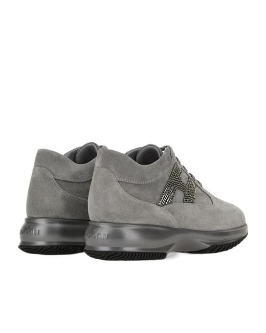Hogan Gray Interactive Sneakers