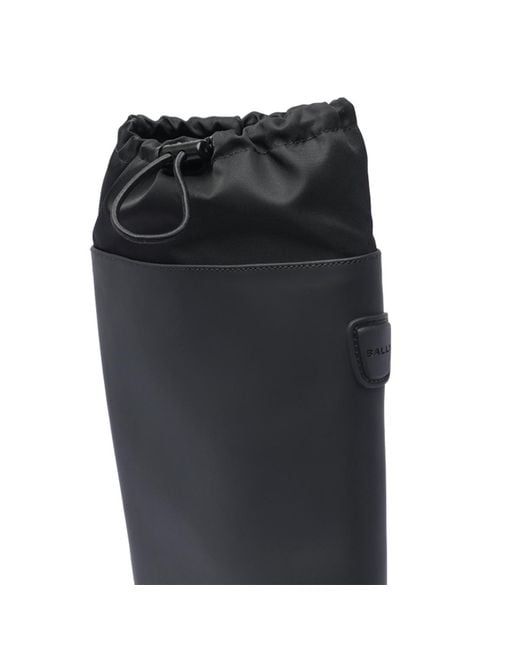 Bally Black Drawstring Boots