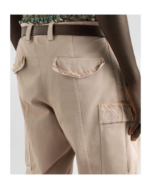Dolce & Gabbana Natural Straight-Leg Cargo Pants for men