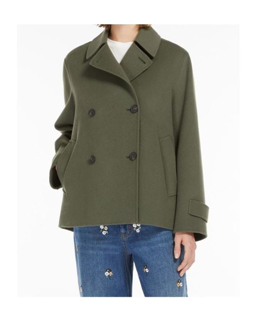 Weekend by Maxmara Green Double-Sided Coat