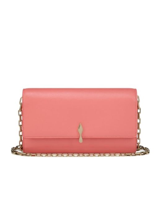 Christian Louboutin Pink Bettina Wallet On Chain