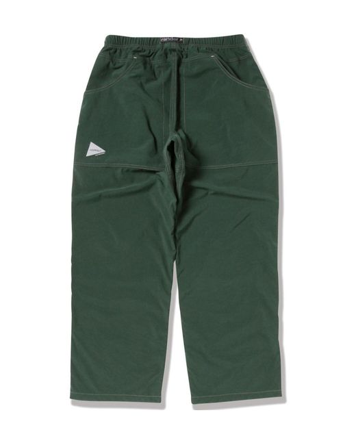 And Wander Green X Gramicci Nylon Double Knee Pants for men