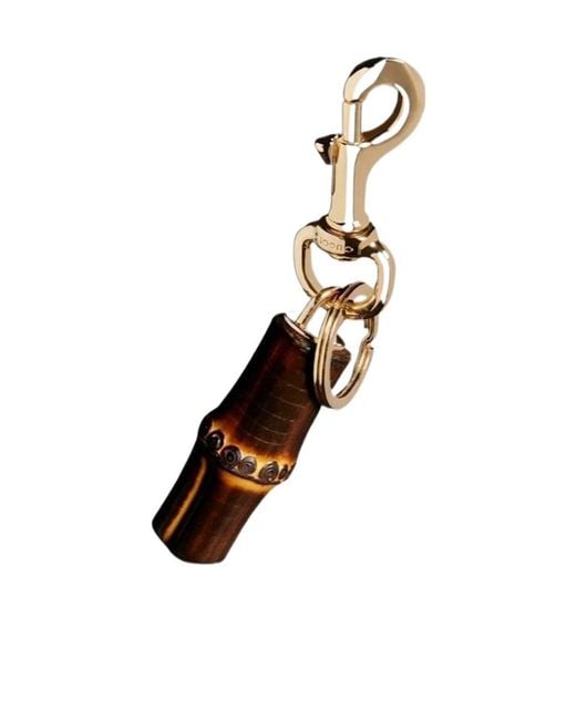 Gucci Metallic Bamboo Keychain