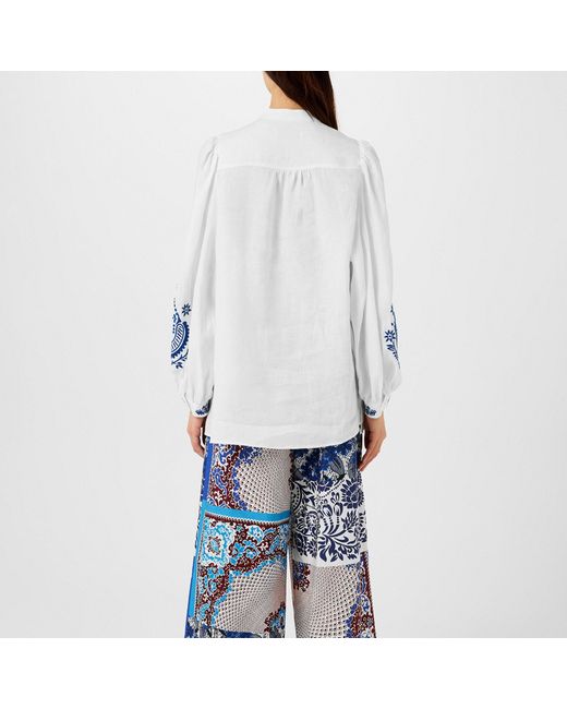 Weekend by Maxmara White Simple Long-Sleeve Shirt