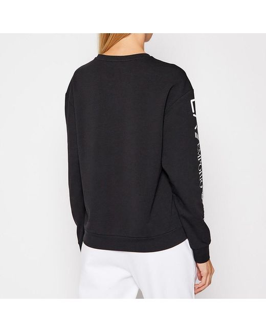 EA7 Blue Round-Necked Logo Sweater