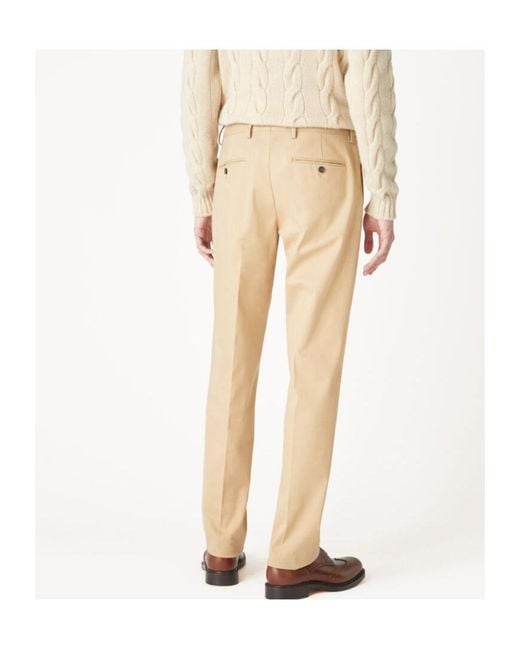 Loro Piana Natural Jarno Belt-Loop Trousers for men