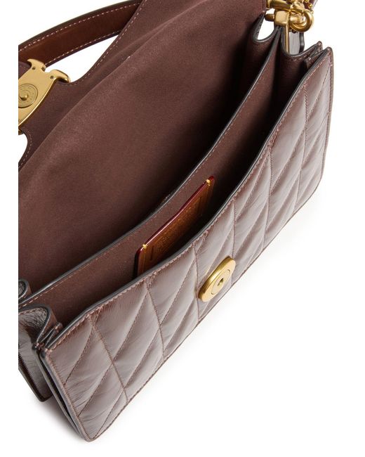 COACH Brown Chain Tabby Shoulder Bag