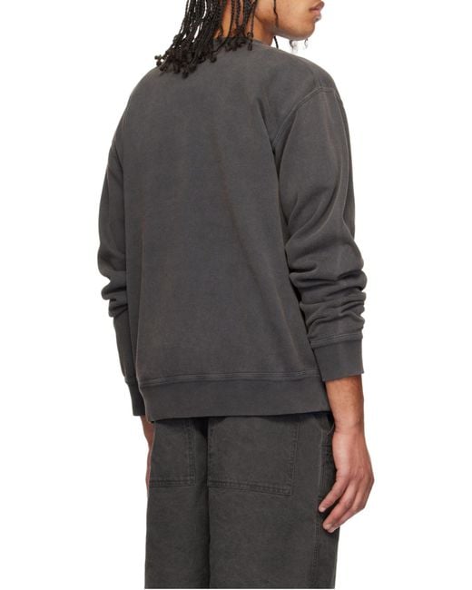 Isabel Marant Gray Mikoy Logo Printed Sweatshirt for men