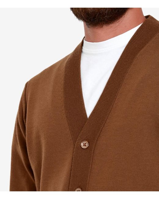 Paolo Pecora Brown Button-Up Cardigan for men