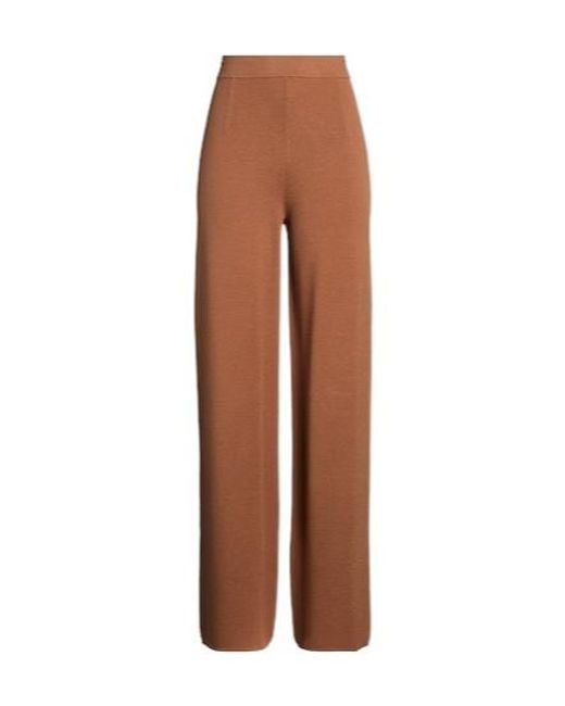 Max Mara Brown Loose Knit Pants