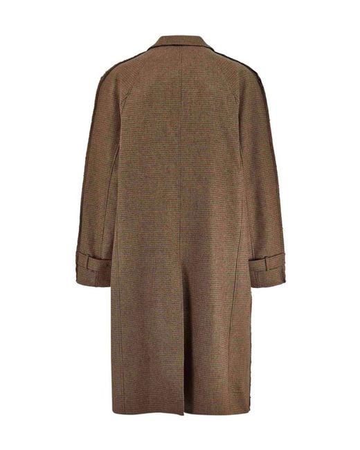 Martine Rose Brown Two-Toned Single-Breasted Coat for men